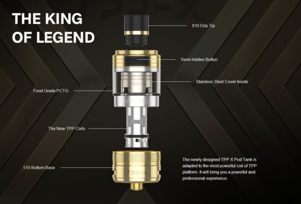 正品 VOOPOO TPP-X POD TANK霧化器